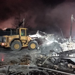 Brdr. Møller hjælper til ved storbrand i Højbjerg