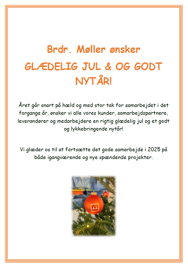 En julehilsen fra Brdr. Møller 2024