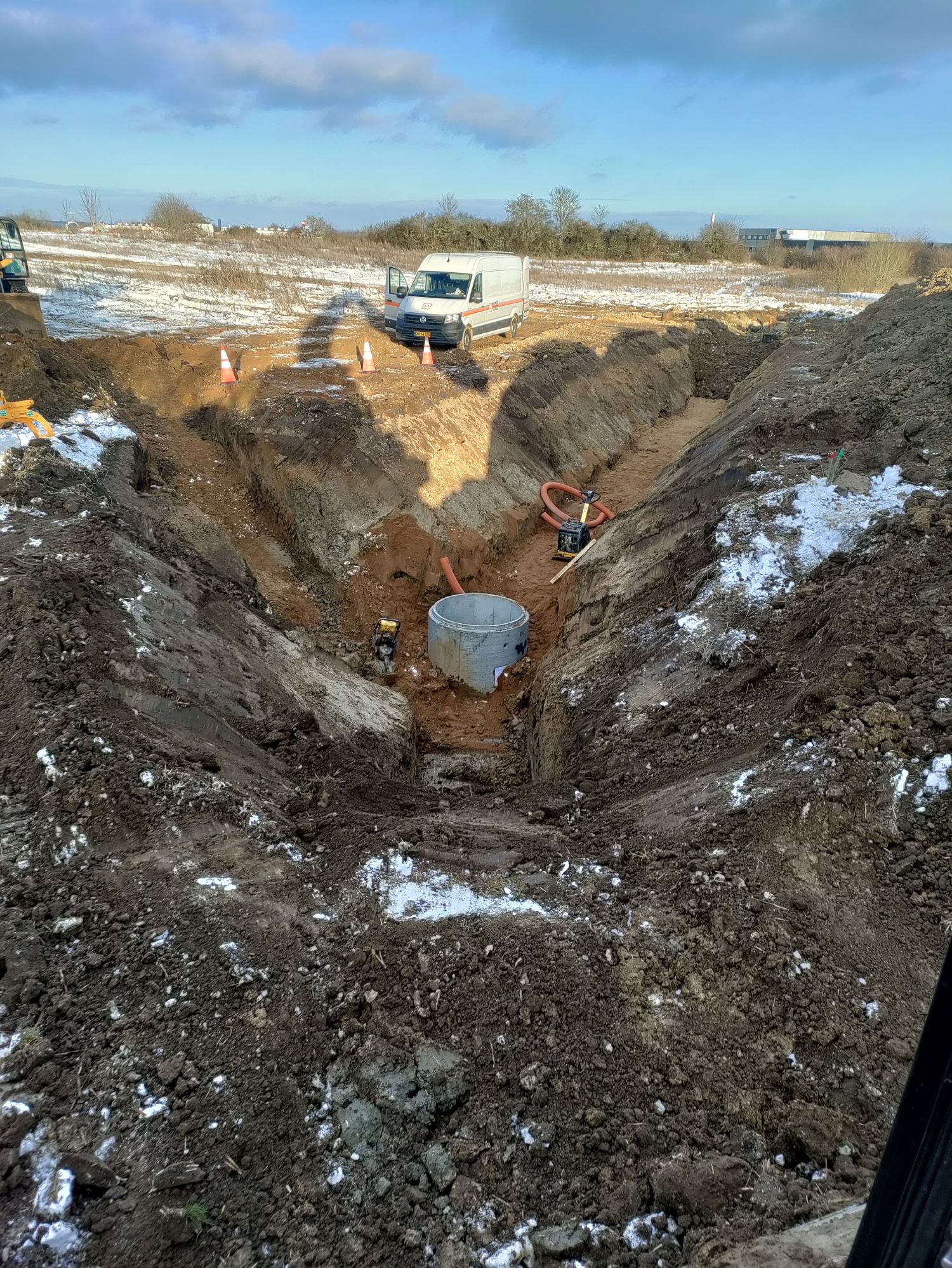 Flytning af regnvandsledning